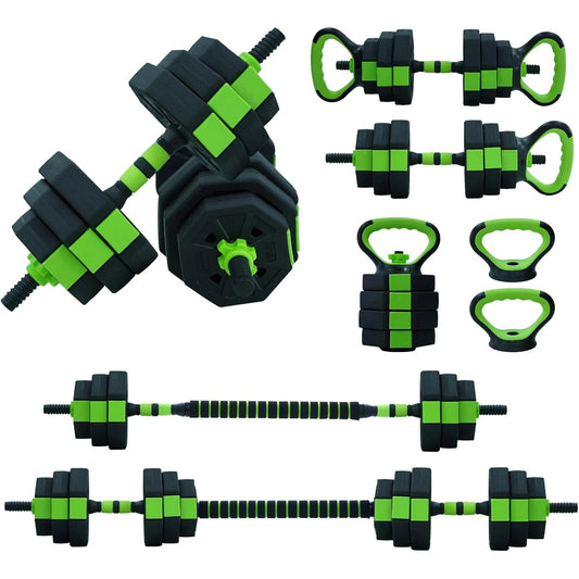 HiMISS 4-in-1 Adjustable Kettlebell and Dumbbell Set