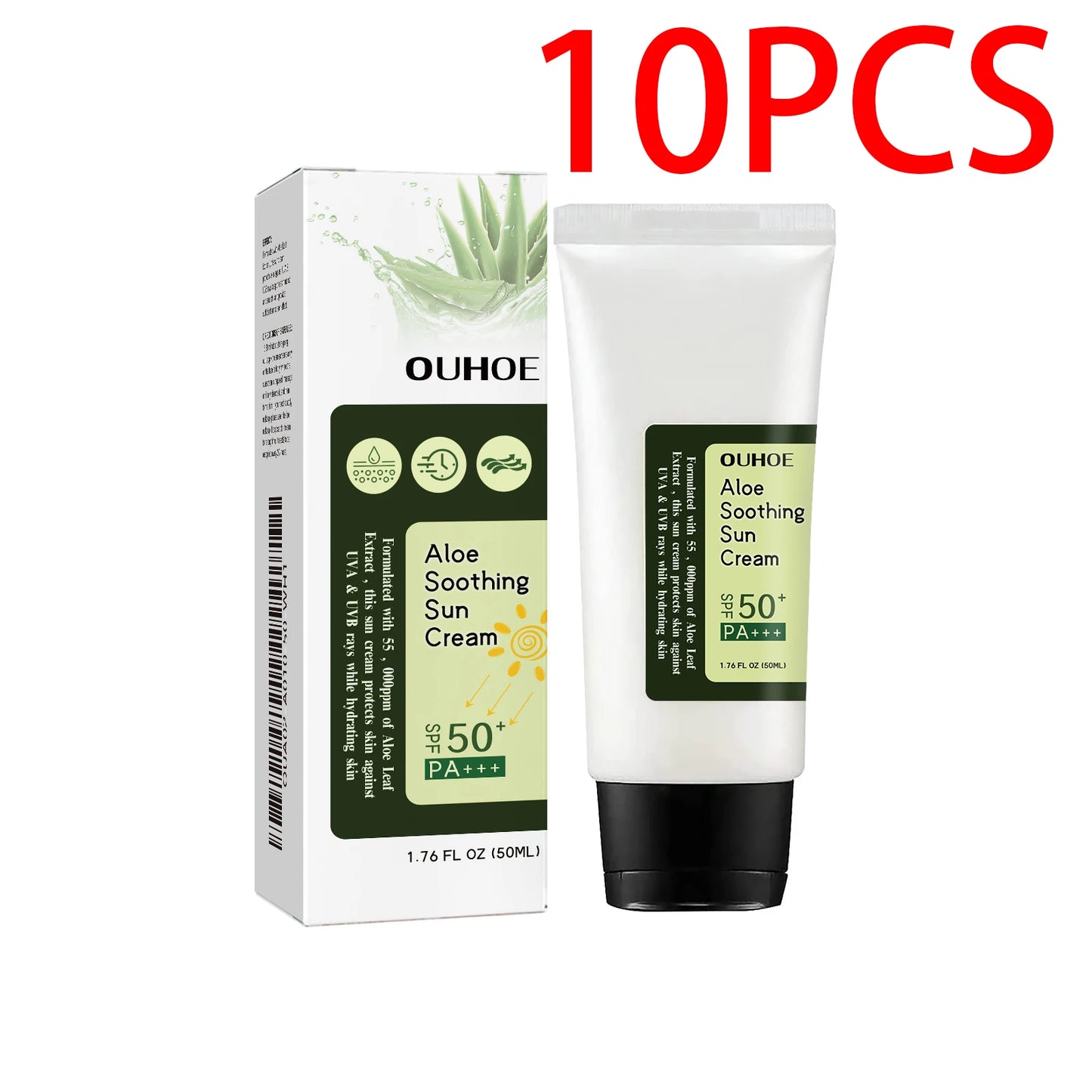 Ouhoe Aloe Vera Protective Cream SPF 50+ Sunscreen Daily