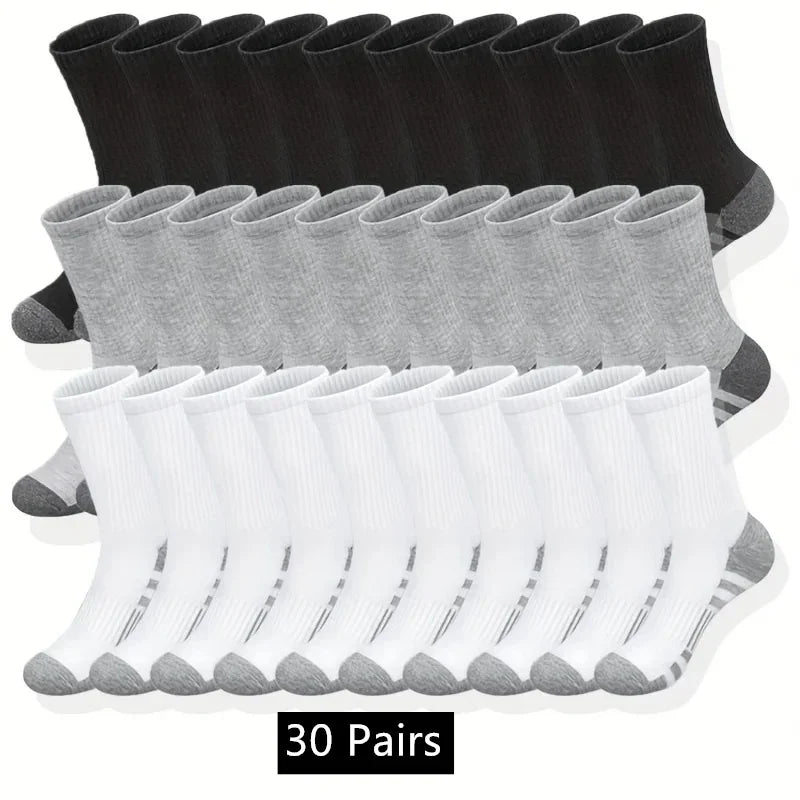 Unisex Men's Classic Crew Socks For Running And Basketball Breathable