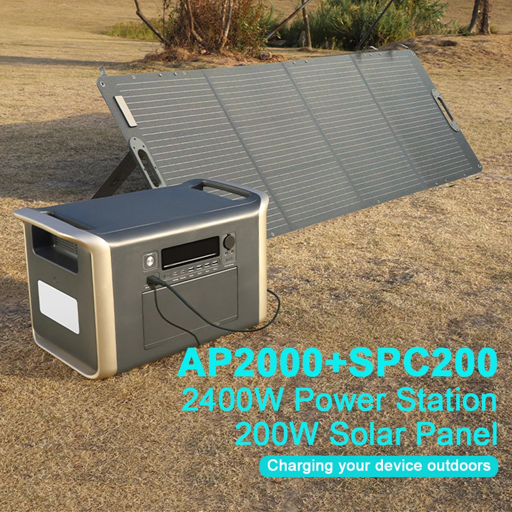 CTOLITY Camping Portable Power Station 1000W LiFePO4 Solar Generator