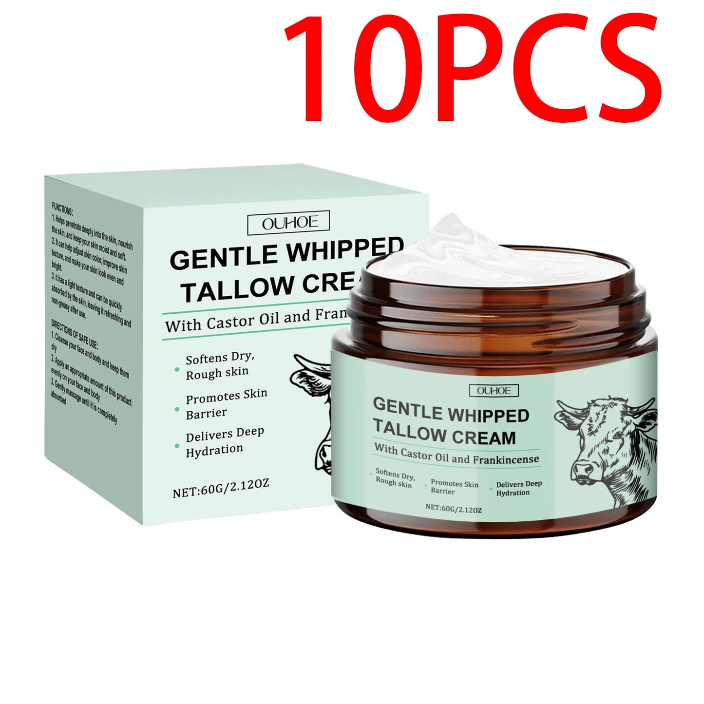 Ouhoe Beef Tallow Face Cream Moisturizing Brightening
