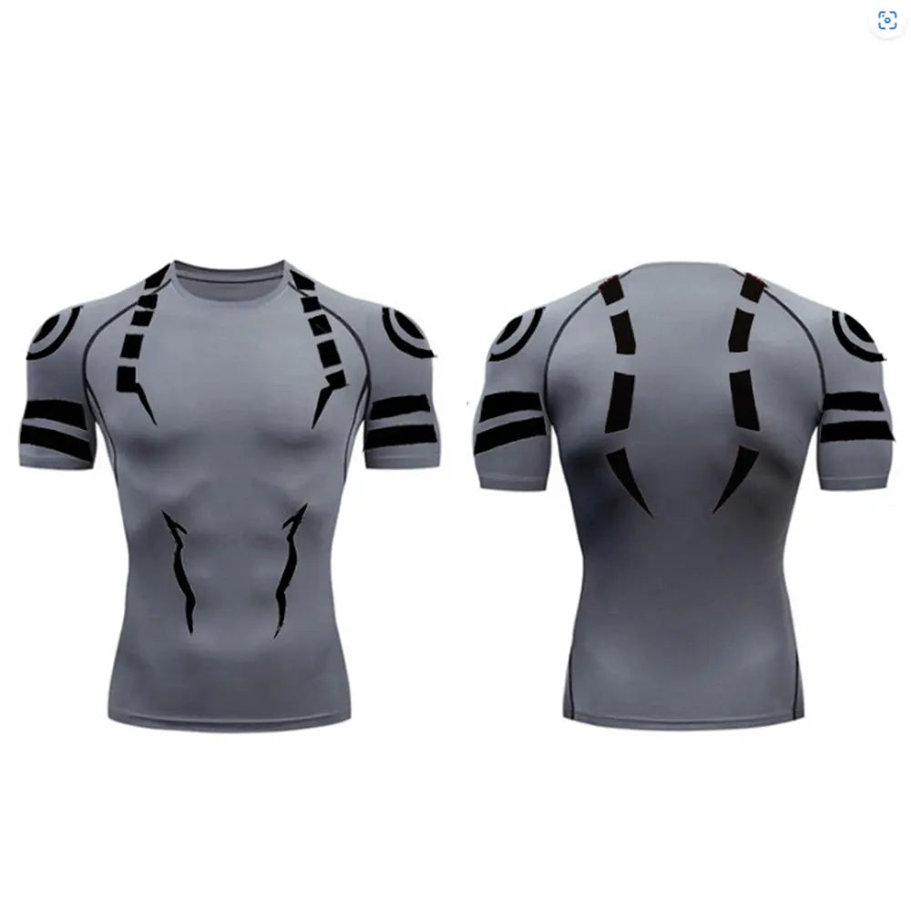 Anime Jujutsu Kaisen Sukuna 3D Print Compression T Shirt