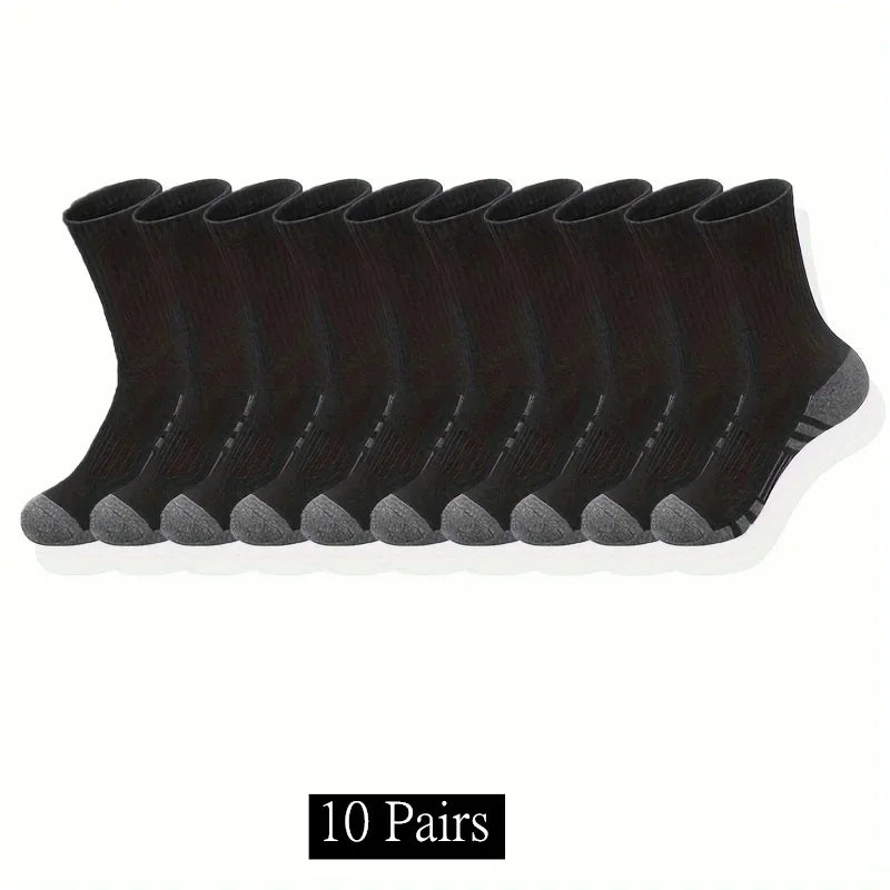 Unisex Men's Classic Crew Socks For Running And Basketball Breathable