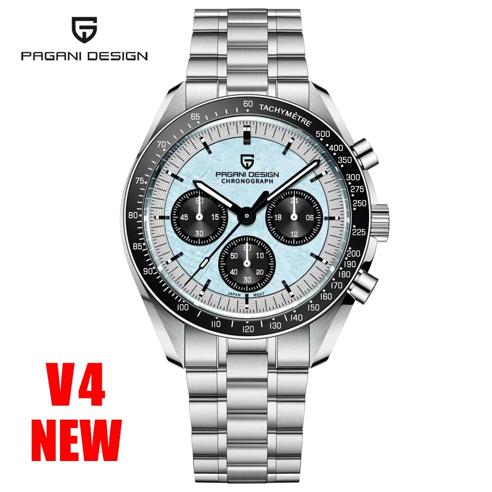 PAGANI DESIGN CK2998 Moon Watch Stainless Steel Chronograph For Men