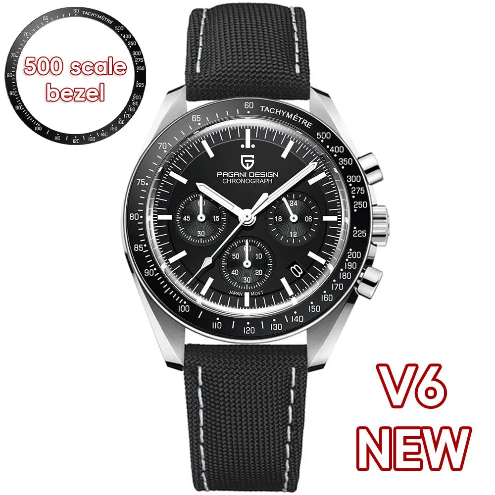 PAGANI DESIGN CK2998 Moon Watch Stainless Steel Chronograph For Men