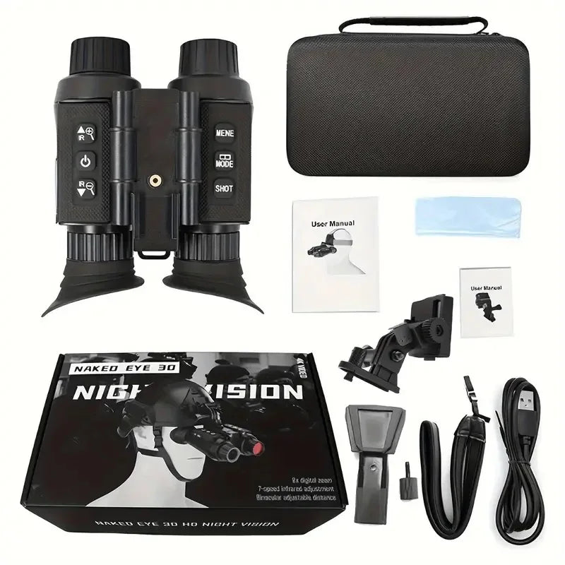 HrvzdvwEyepiece Head-Mounted Night Vision Goggles 4K 3D