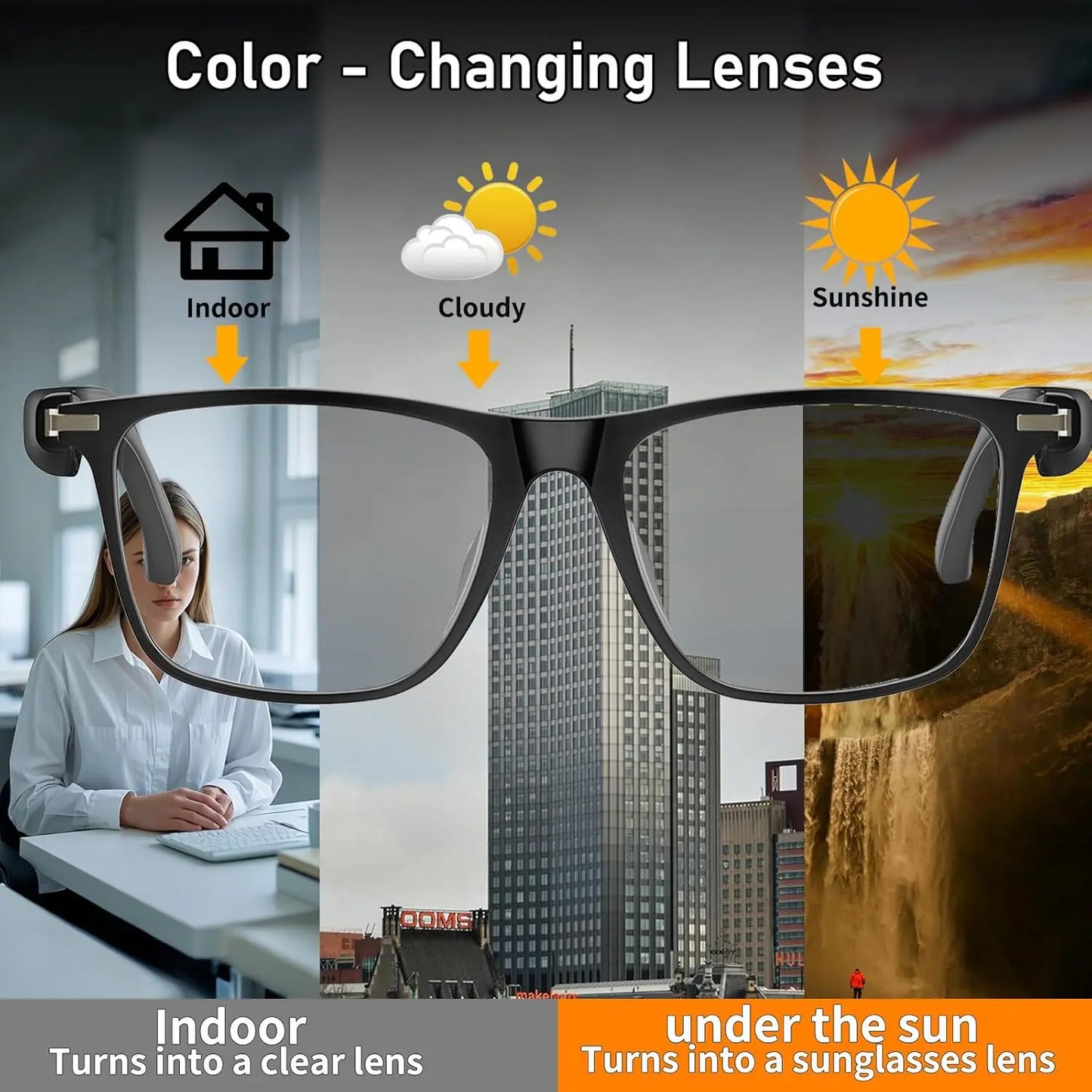 Giinova AI Translation Smart Glasses With Real Time 160 Languages
