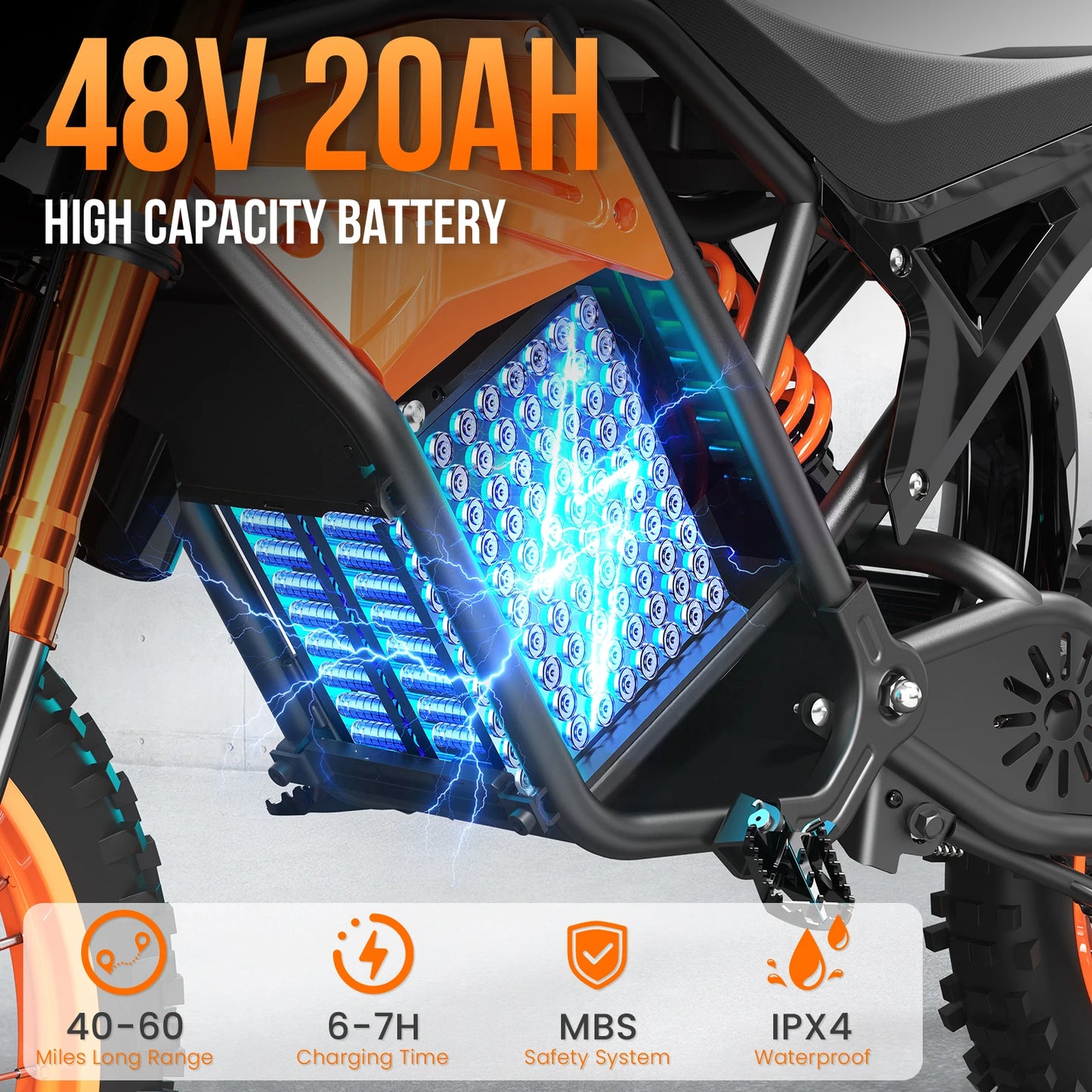 EILLEO SPACEWALK EB007 Electric Dirt Bike 3000W Peak Power