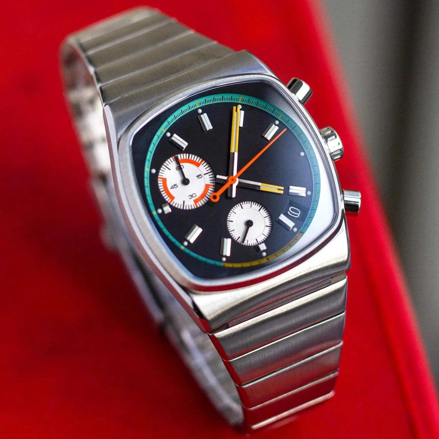CILOA Square Men's Watch Stainless Steel Quartz Auto