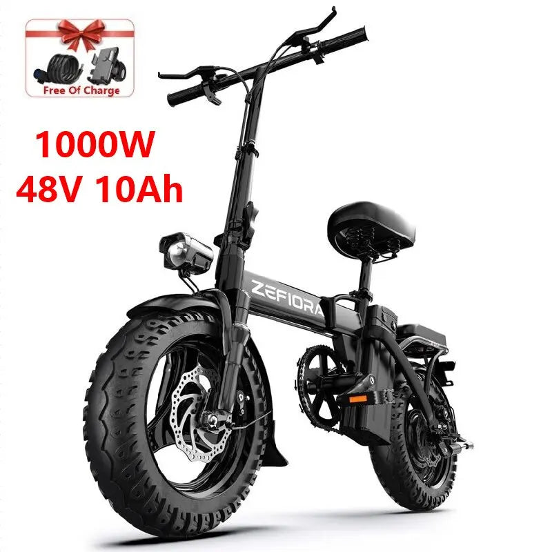 ZEFIORA 1000W Electric Bike For City Commuting Aluminum Alloy