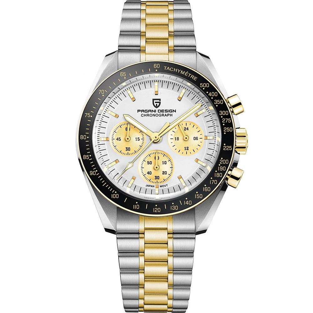 PAGANI DESIGN CK2998 Moon Watch Stainless Steel Chronograph For Men