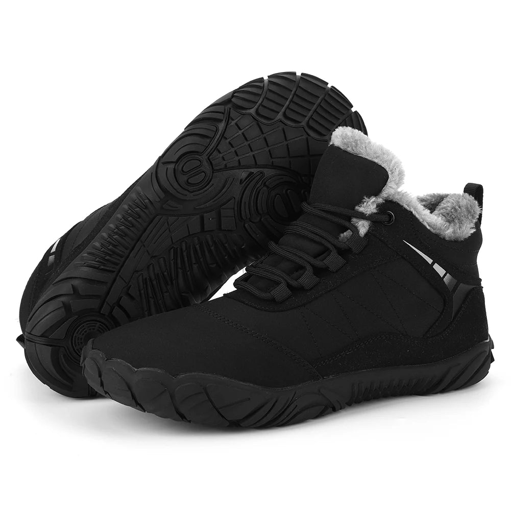 Winter Barefoot Snow Boots Non Slip With Wide Toe Box