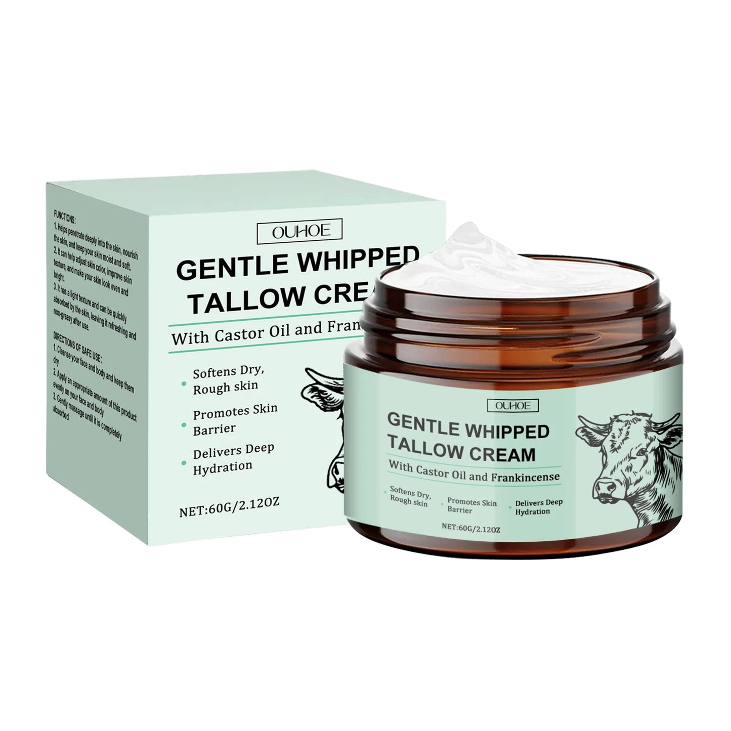Ouhoe Beef Tallow Face Cream Moisturizing Brightening