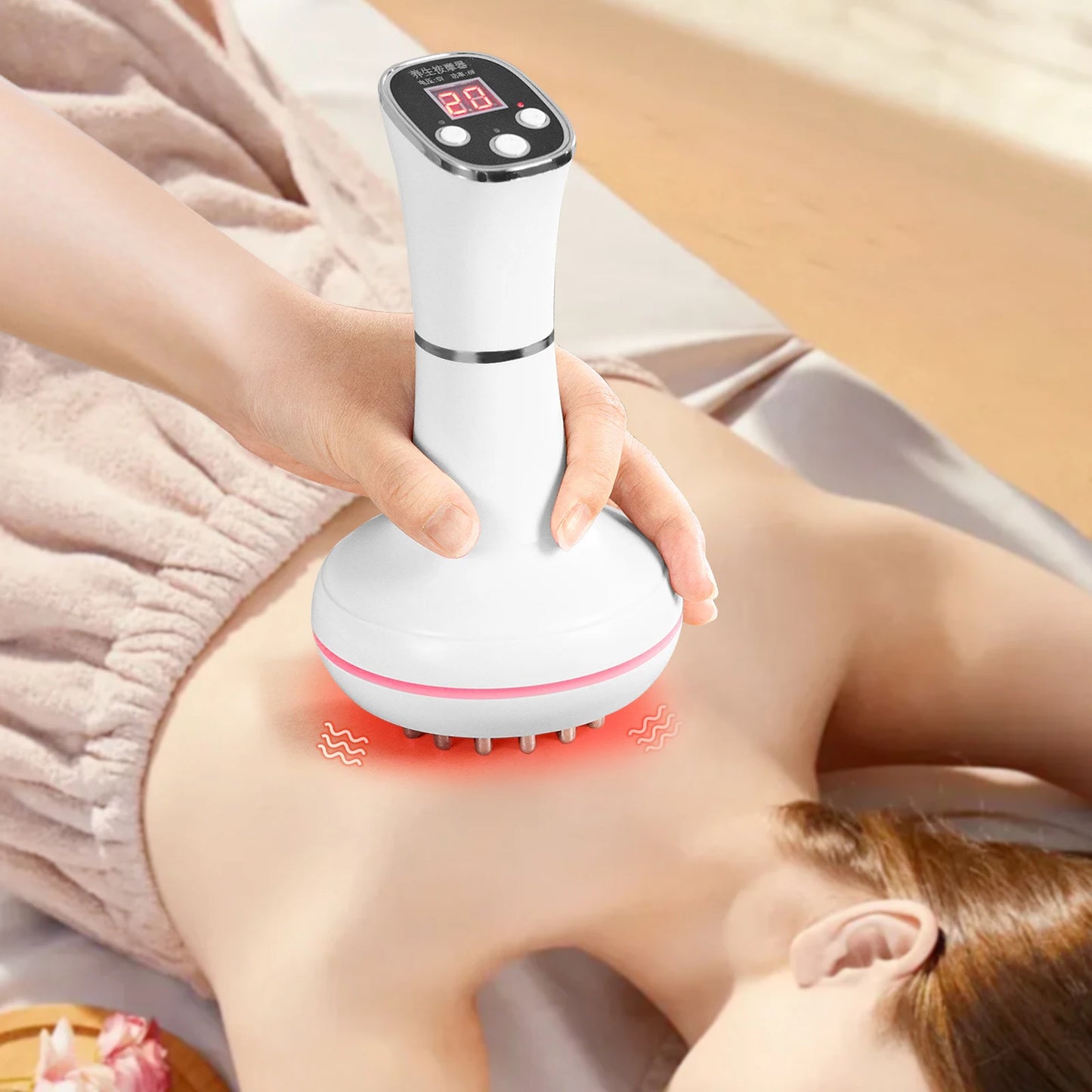 Meridian Electric Massager Brush For Whole Body Relaxation