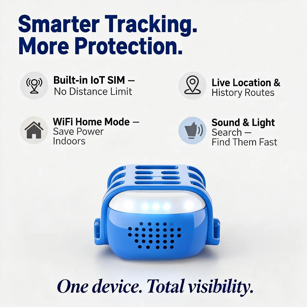 WANWAYTECH GPS Pet Tracker Real Time Tracking QR Code for Dogs and Cats