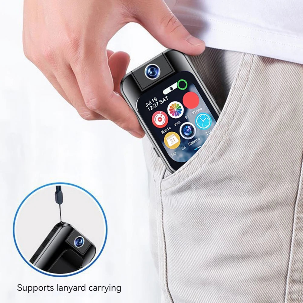 Sport Action Camera With Rotating Lens And Touch Screen
