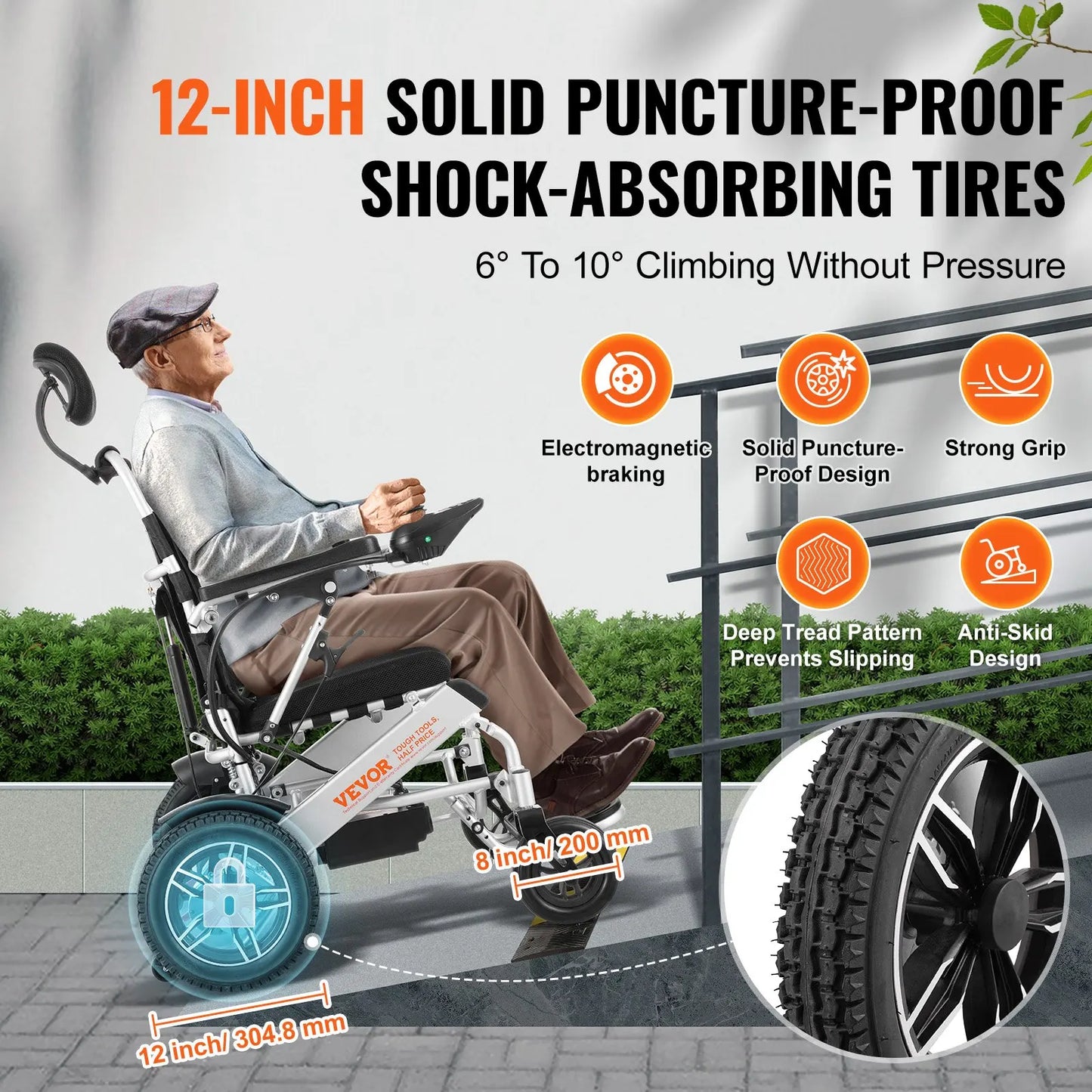 Electric Wheelchair For Adults And Seniors Foldable And Lightweight