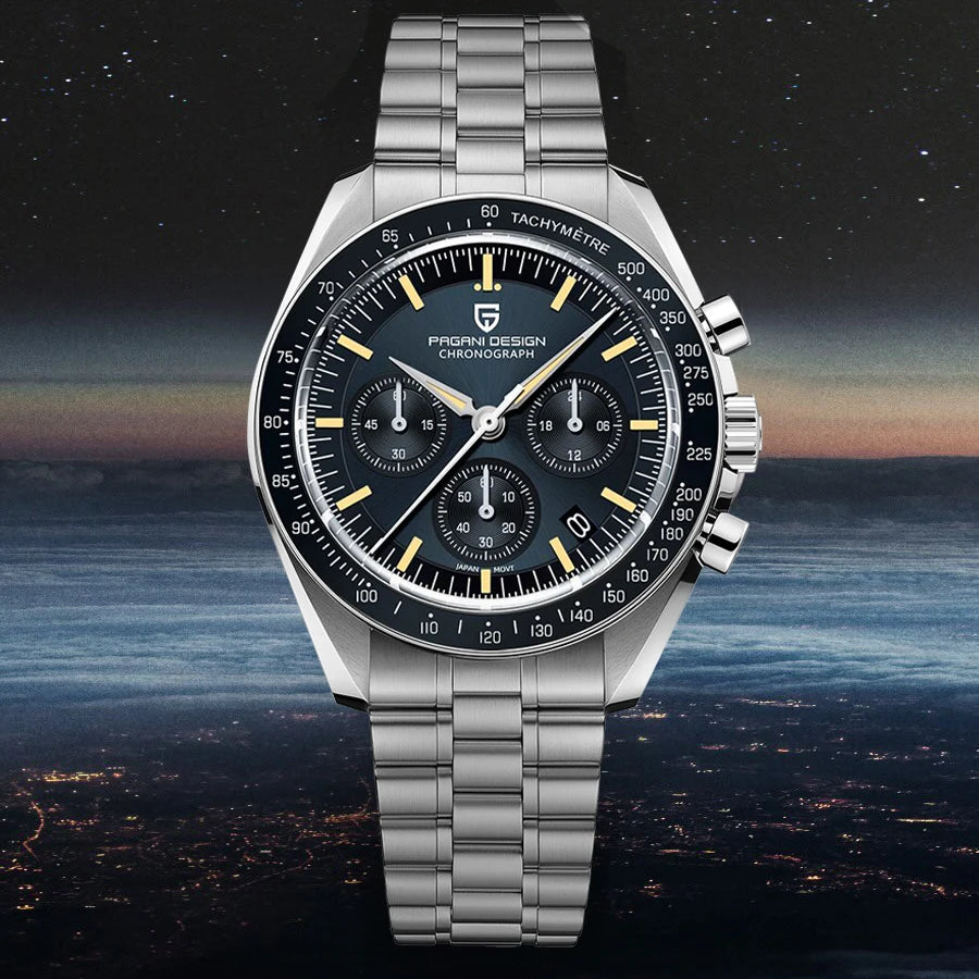PAGANI DESIGN CK2998 Moon Watch Stainless Steel Chronograph For Men
