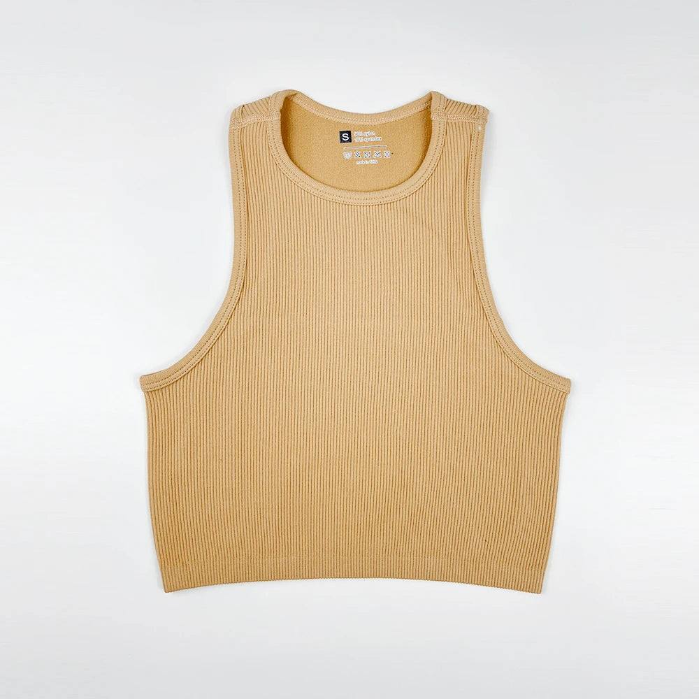 Women Yoga Vest Elastic Gym Crop Top Fitness Tank Pro