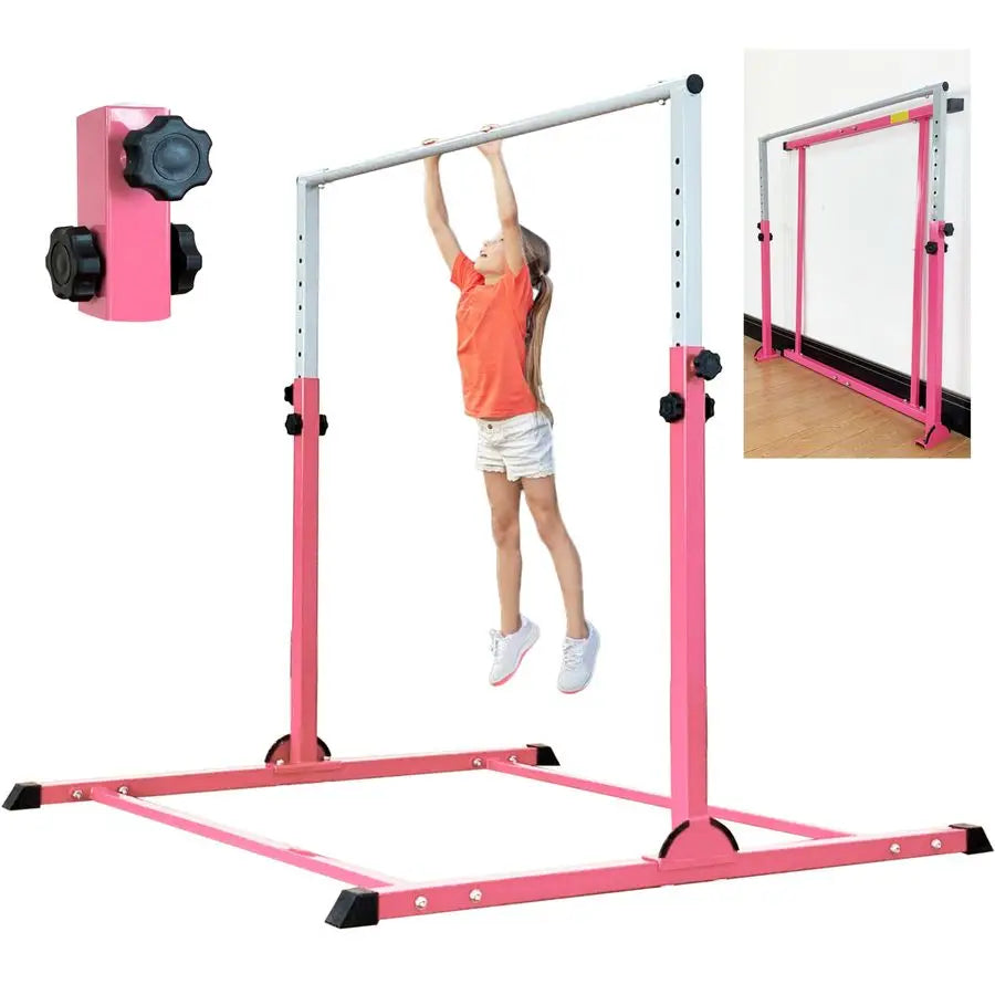 XMSJ Gymnastic Kip Bar for Kids Adjustable Height