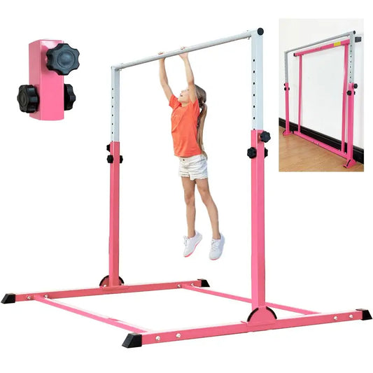 XMSJ Gymnastic Kip Bar for Kids Adjustable Height