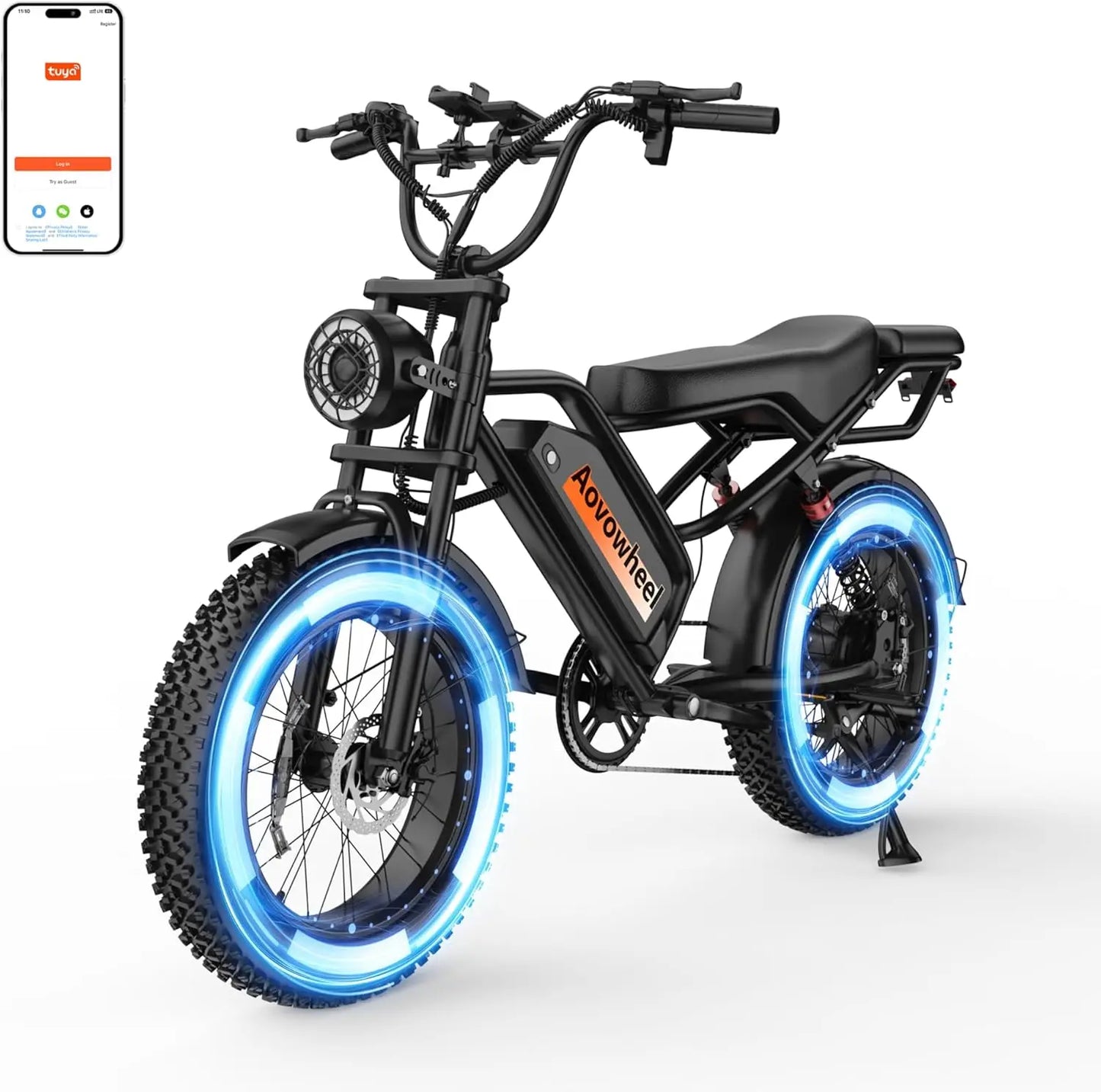 AOVOWHEEL AW2PRO 1500W Electric Fat Tire Bike 31MPH