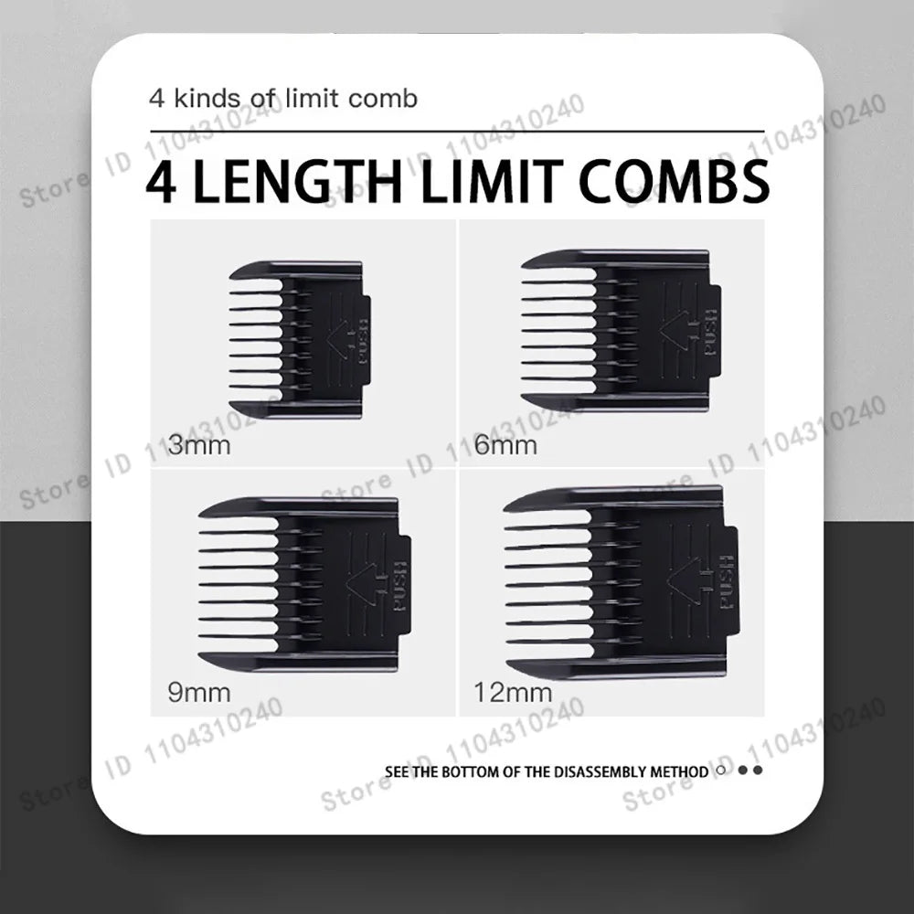 Dog Hair Clipper Cordless Rechargeable Pet Grooming Trimmer Shaver Set