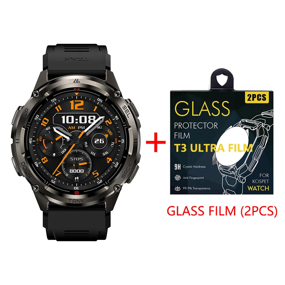 KOSPET Tank T3 Ultra 2 GPS Smartwatch IP69K Waterproof Bluetooth