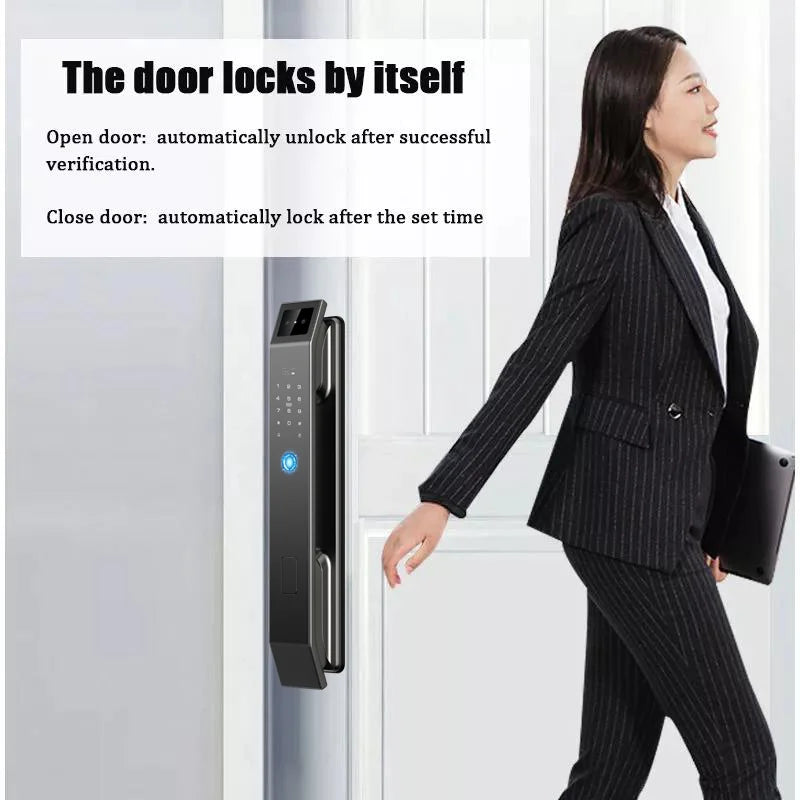 YKESD 3D Face Recognition Door Lock With Camera And Biometric Fingerprint