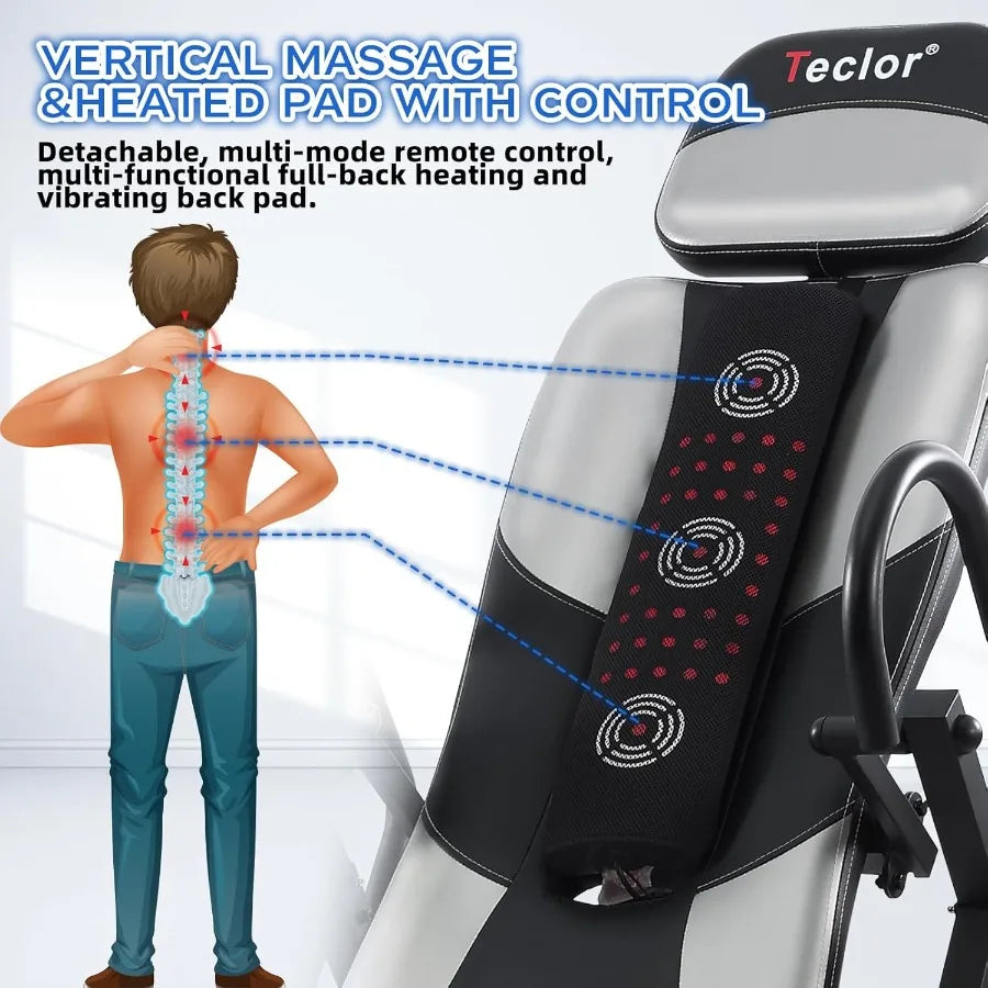XMSJ Inversion Table with Advanced Heat and Massage