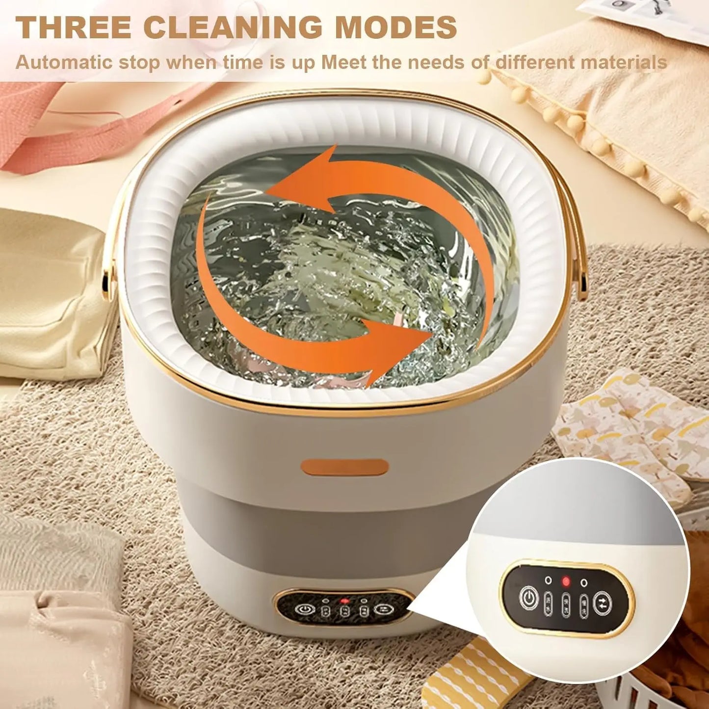 Acekool Portable Mini Washing Machine for RV and Travel