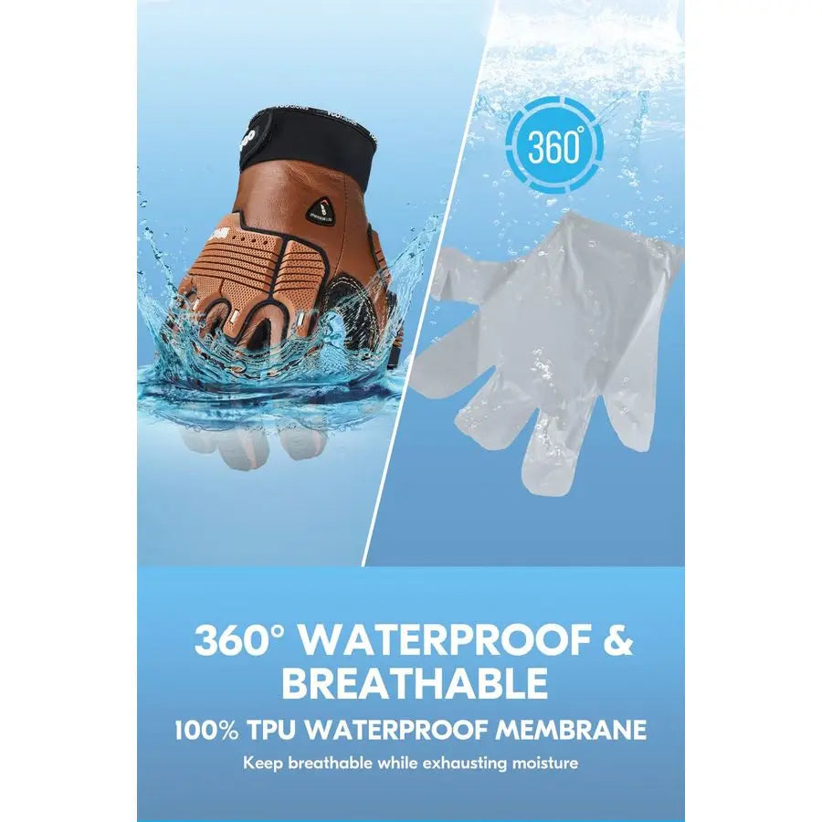 XMSJ Winter Cut-Resistant Work Gloves EN388 Level 3 ANSI A3