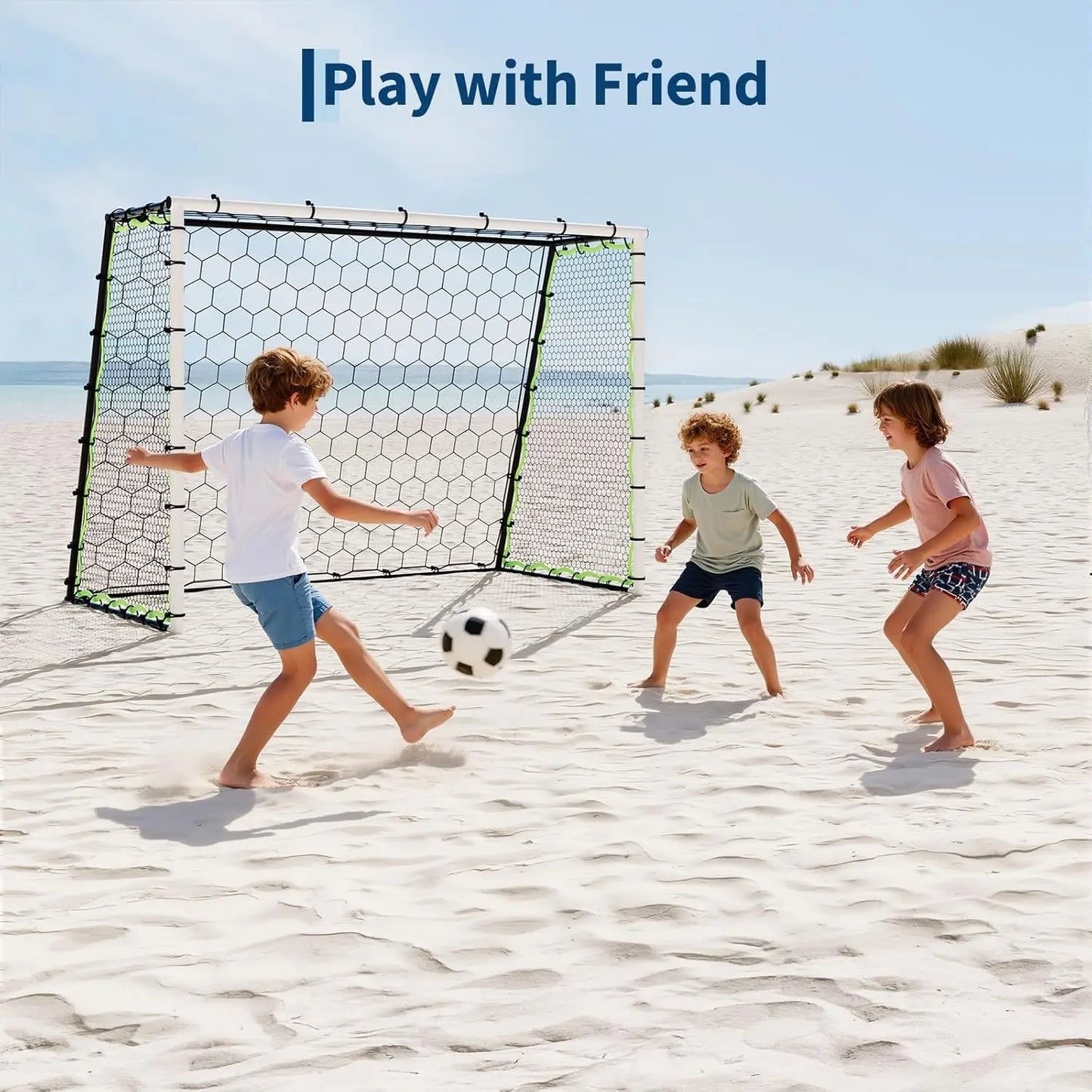 HiMISS 3in1 Soccer Goal Rebounder Net For Training