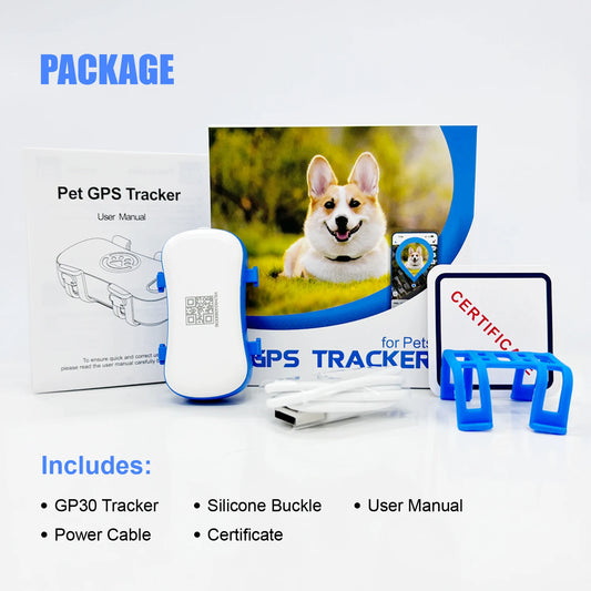 WANWAYTECH GPS Pet Tracker Real Time Tracking QR Code for Dogs and Cats