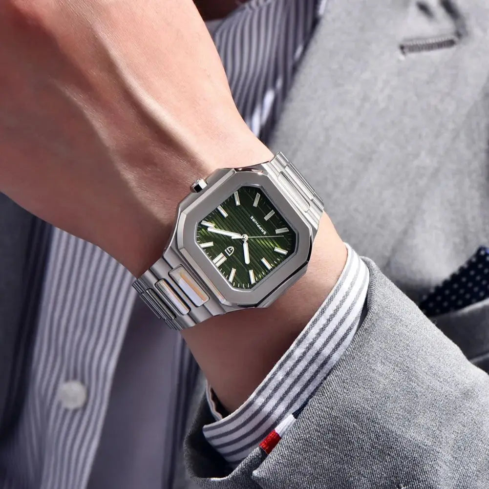 PAGANI DESIGN Men's Quartz Wristwatch Stainless Steel Sapphire Waterproof