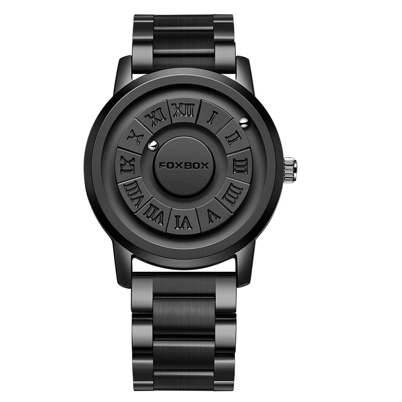 Foxbox Men's Quartz Watch Waterproof Leather Strap