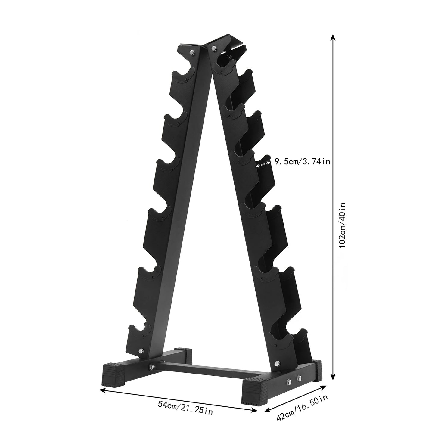 Dumbbell Rack for 6 Pairs with Durable 660 Lb Capacity