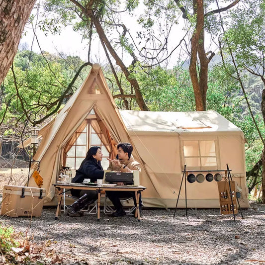 SENLEETO Inflatable Cabin Tent For Camping With Instant Setup