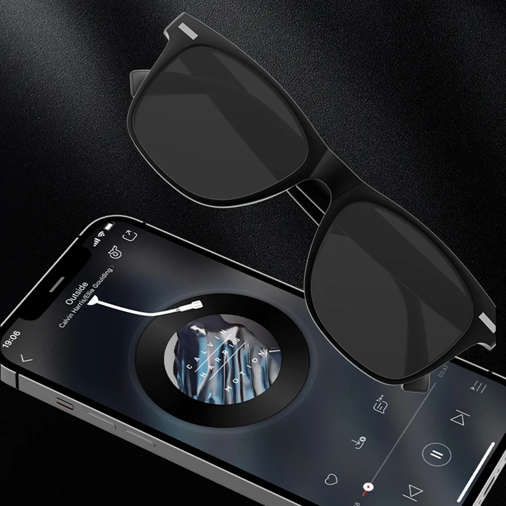 Alloet Smart Glasses AI Voice Assistant Camera Open Ear