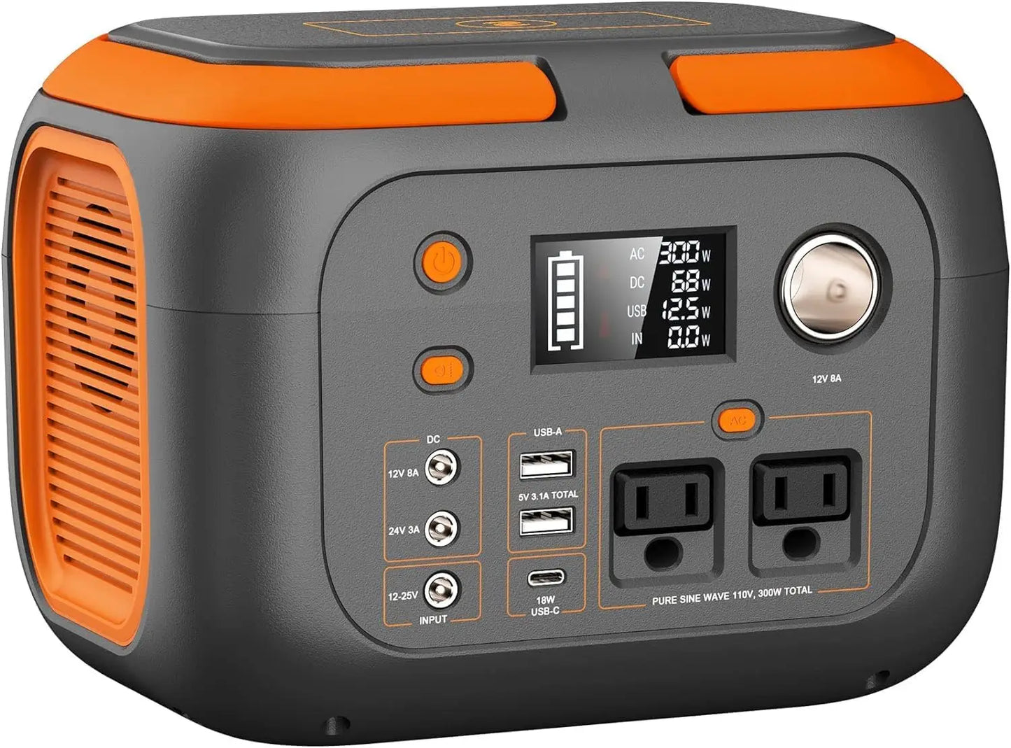 SinKeu 300W Portable Power Station 70000mAh 260Wh Outdoor Solar Generator