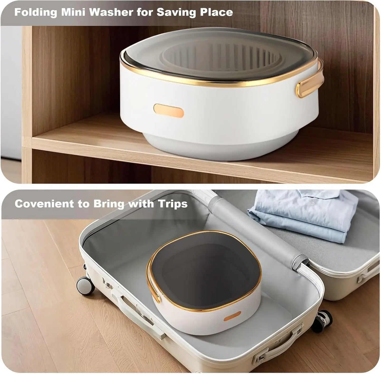 Acekool Portable Mini Washing Machine for RV and Travel