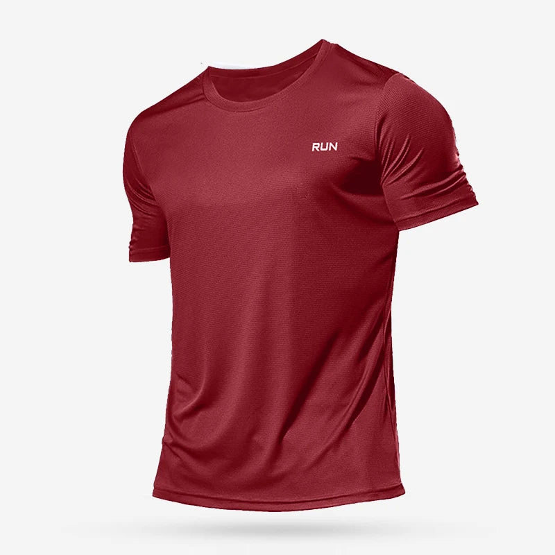 Quick Dry Men's Running T Shirt Breathable Gym Top Summer
