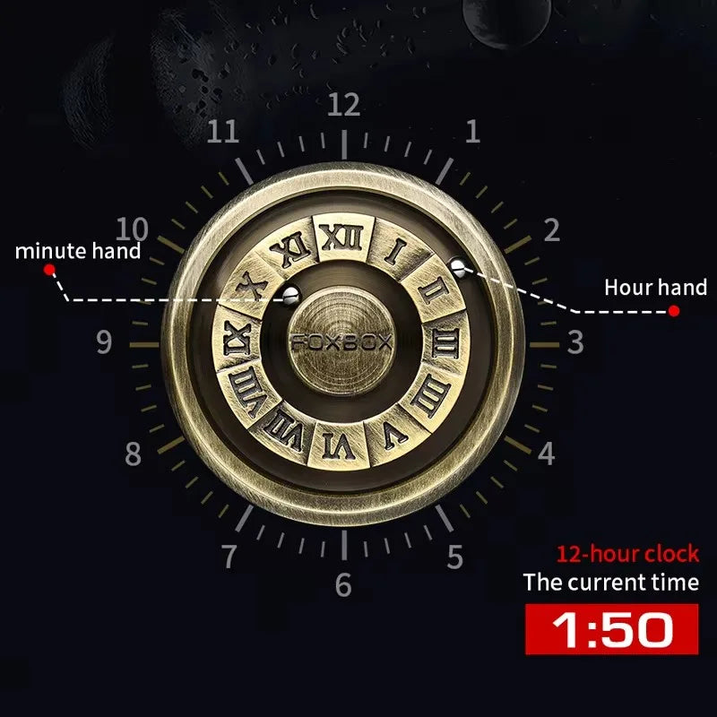 Foxbox Men's Quartz Watch Waterproof Leather Strap