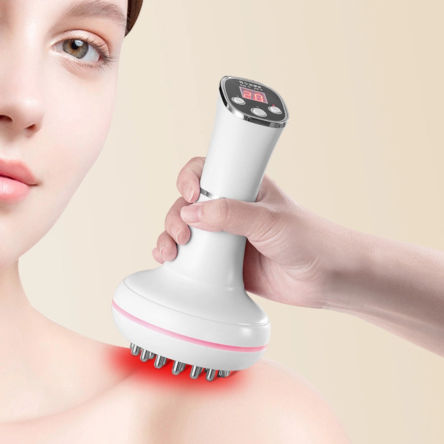 Meridian Electric Massager Brush For Whole Body Relaxation