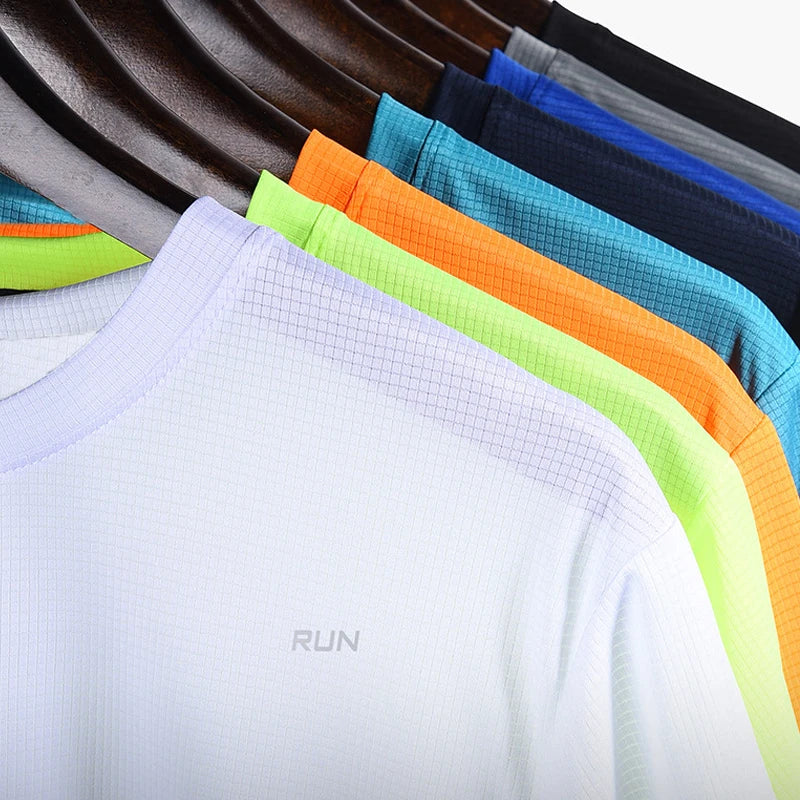 Quick Dry Men's Running T Shirt Breathable Gym Top Summer