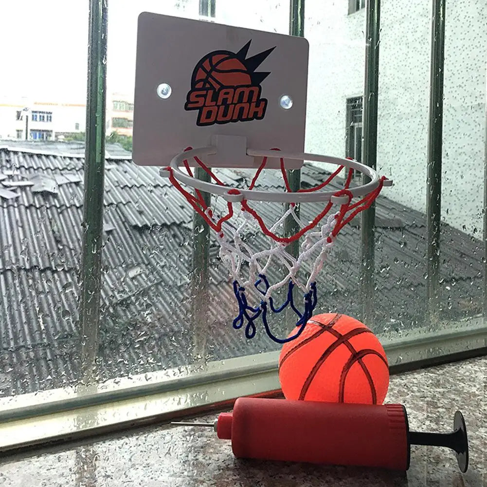 Mini Basketball Hoop Set for Kids with Ball and Pump