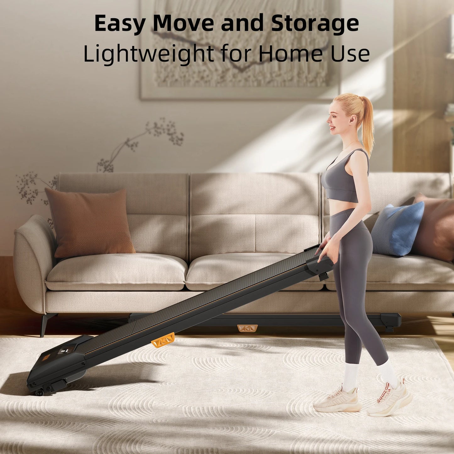 Driving Under Desk Treadmill Incline Walking Pad 2.5HP
