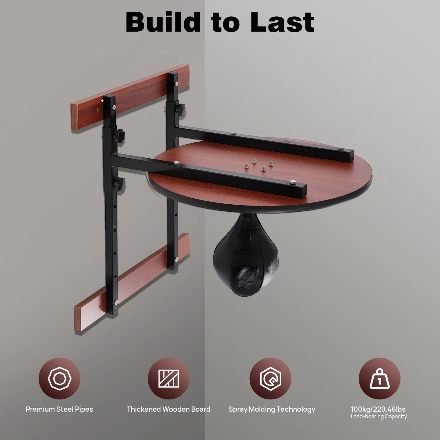 Heavy Duty Adjustable Speed Bag Platform Kit For Boxing Training