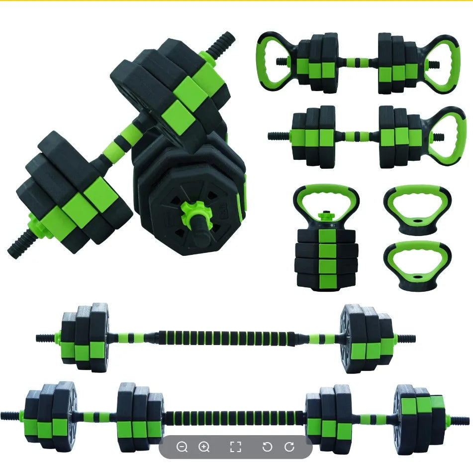 HiMISS 4-in-1 Adjustable Kettlebell and Dumbbell Set