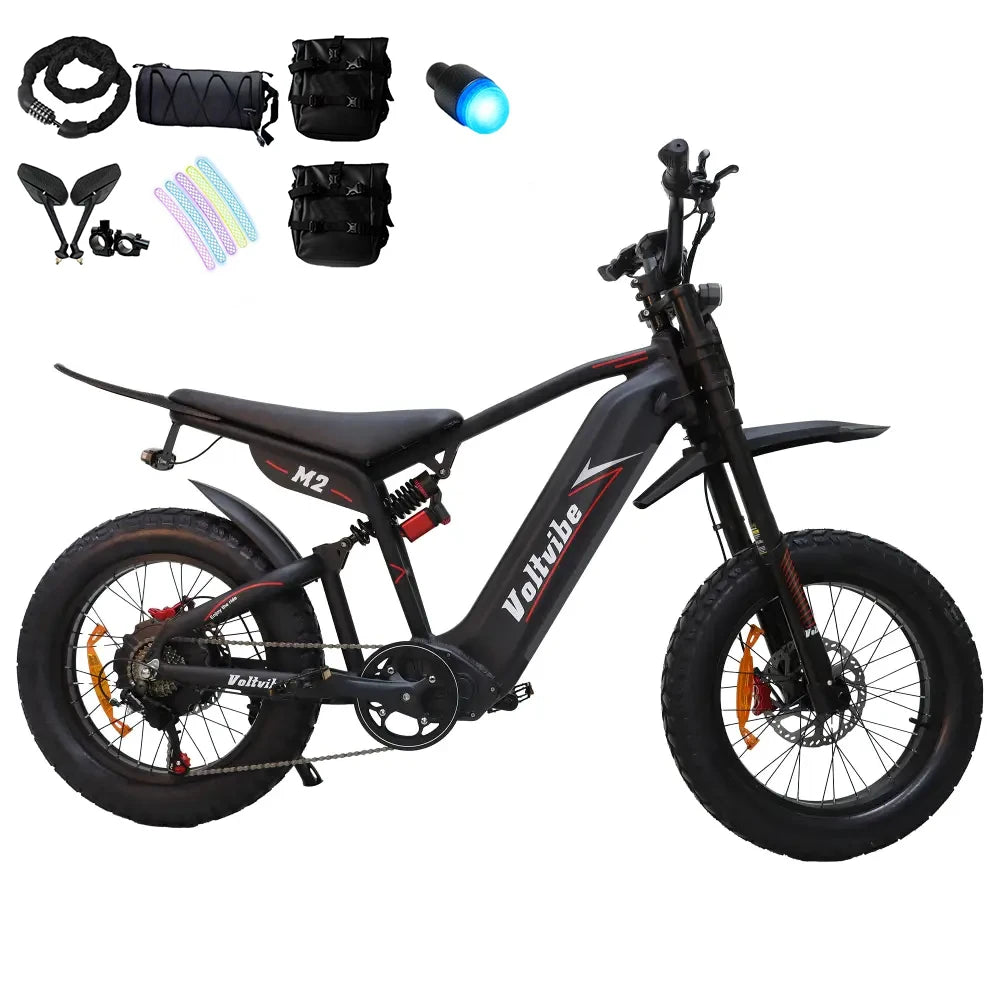 Baolujie DM01 Electric Bike 2000W 60V 30Ah Battery